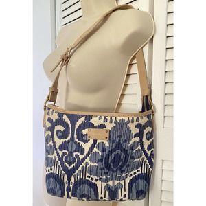 📦 SOLD 📦 Spartina 449 Shoulder Bag / Wallet Set Linen Leather Retired Design